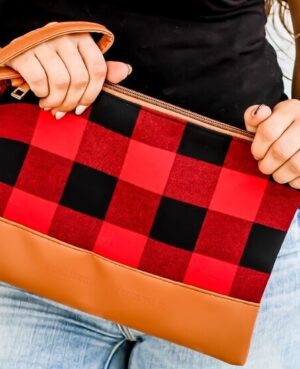 Aspen Wristlet (Red & Black)