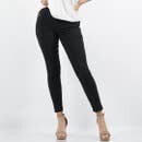 Front Zipper Super Stretch Twill Pants (Black)