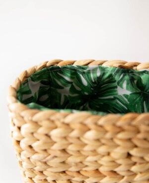 Woven Hyacinth Tote Bag – Palm Leaf