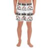 all over print mens athletic long shorts white front 60ca85c28328e