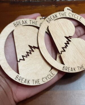 Handmade “Break The Cycle” Earrings