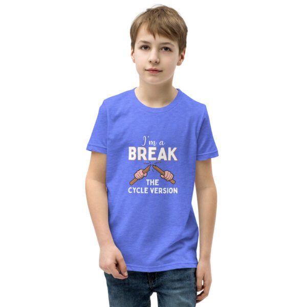 youth staple tee heather columbia blue front 619b758d0ccdc