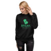 unisex fleece pullover black front 61b4c8c68d879