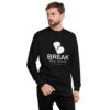 unisex fleece pullover black front 61b9c3acdfa80