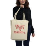 eco tote bag oyster front 61dee0423c9e4