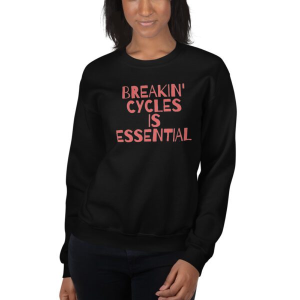 unisex crew neck sweatshirt black front 61dedb53c65ec