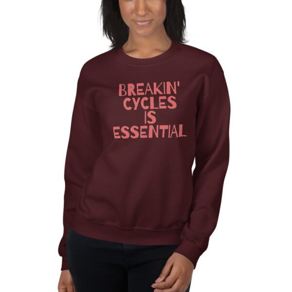 unisex crew neck sweatshirt maroon front 61dedb53c6d1e