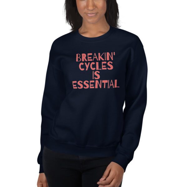 unisex crew neck sweatshirt navy front 61dedb53c6878