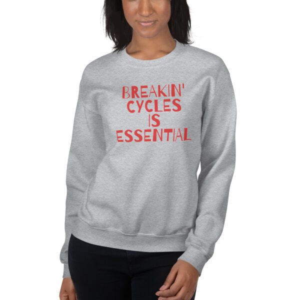 unisex crew neck sweatshirt sport grey front 61dedb53cbead