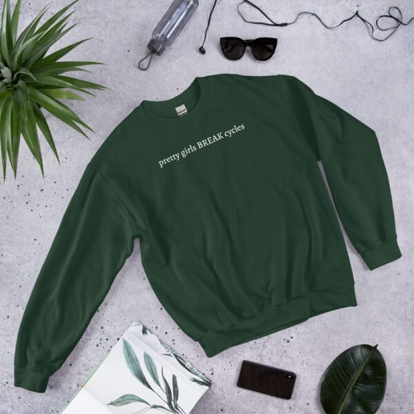 unisex crew neck sweatshirt forest green front 67142121a22c0.jpg